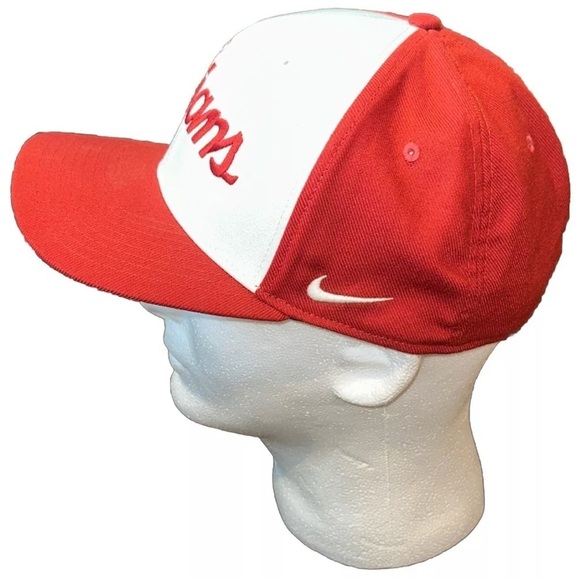 Nike Embroidered USC Trojans Football Baseball Cap Hat Cardinal Red & White NWOT - Picture 2 of 6